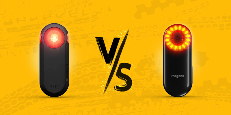 Lampka rowerowa tylna Magene L508 vs Garmin Varia RTL515 - porównanie modeli