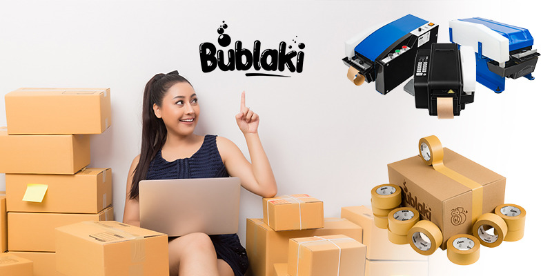Estetyka i łatwość pakowania z dyspenserami i taśmami Bublaki