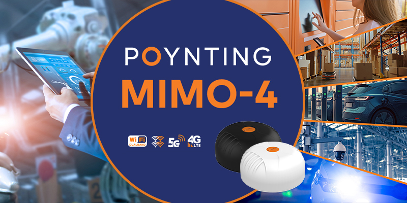 Porównanie nowej serii anten transportowych MIMO-4 z serią MIMO-3 i PUCK firmy Poynting