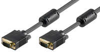 VGA-Kabel Goobay M/M Gold schwarz - 10m