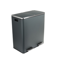 Funky Trash Can Gray Black Spacetronik Podwójny