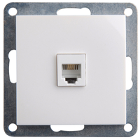 Telefonsteckdose - Ecke 60 weiß