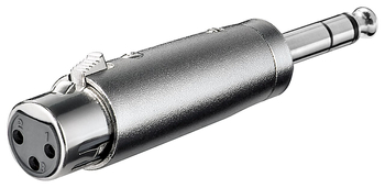 Audio Adapter Buchse XLR - Klinke 635mm Goobay