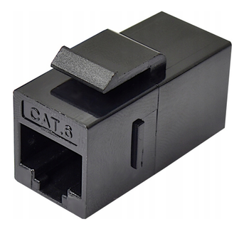 Keystone-Stecker RJ45 CAT 6A gn/gn barrel schwarz