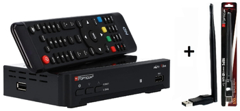 DVB-T2 HBBTV T-BOX Opticum + WiFi Tuner