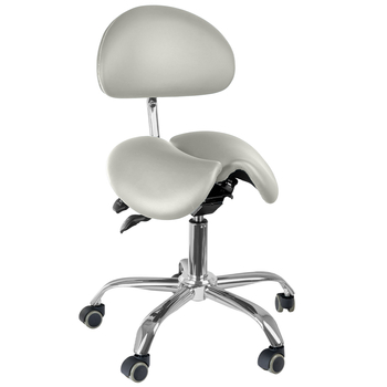 Ergonomiczny hoker regulowany SELLA biały