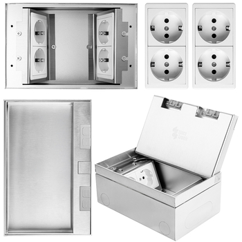 Gniazdo podłogowe otwierane Spacetronik SPS-W44S_V3