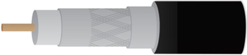 Koaxialkabel RG11 163mm SP11CCS PE 1m