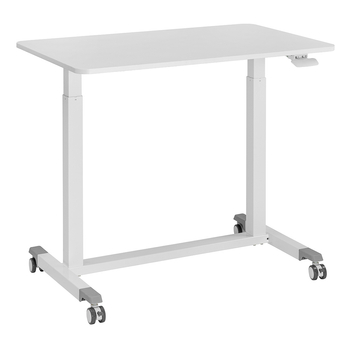 Regulowany stolik na kółkach Buddy 04 biały Outlet B+