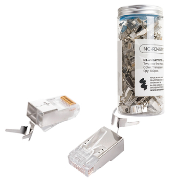 RJ45 Kat. 7 FTP-Steckverbinder NC-RJ457FT-14 100St