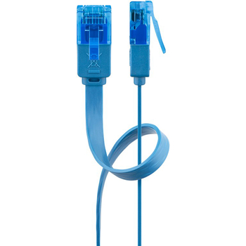 LAN Patchcord CAT 6A UTP FLAT blau 5m