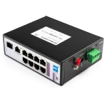 10 portowy SWITCH Spacetronik 6x PoE port 10/100Mbit do 30W, 2x PoE port 90W + port RJ45 1Gbit + port SFP 1Gbit SP-SGI108SP2