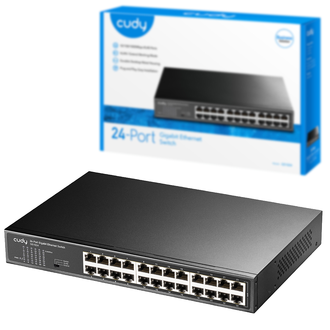 24-portowy gigabitowy przełącznik LAN SWITCH Cudy GS1024