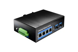 6-portowy przełącznik SWITCH przemysłowy POE 4x RJ45 gigabit 2x SFP  cudy IG1004S2P