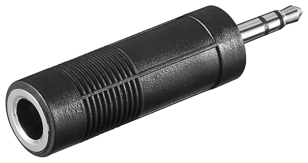 Adapter audio przejściówka gniazdo Jack 6,35mm na wtyk Jack 3,5mm Goobay