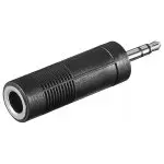 Adapter audio przejściówka gniazdo Jack 6,35mm na wtyk Jack 3,5mm Goobay