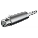 Adapter audio przejściówka gniazdo XLR na wtyk Jack 6,35mm Goobay