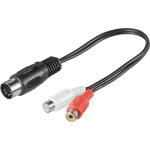 Adapter audio wtyk DIN 5-pin (wtyk diodowy) na 2x gniazdo RCA / Cinch Goobay