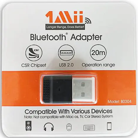 Adapter Bluetooth 4.0 USB 1Mii B04 20m