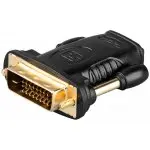 Adapter gniazdo HDMI / wtyk DVI-D 24+1