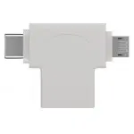 Adapter gniazdo USB 3.0 na wtyk USB-C & microUSB 5Gb/s Goobay