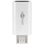 Adapter gniazdo USB-C na wtyk microUSB 2.0 do 480 Mb/s Goobay biały
