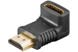 Adapter kątowy HDMI 2.1 8K 60Hz UHD gniazdo - wtyk PIONOWY 270 stopni