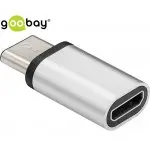 Adapter USB-C - micro USB 2.0 goobay, srebrny