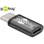 Adapter USB-C - micro USB 2.0 goobay, czarny