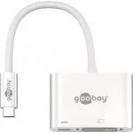 Adapter USB-C na DVI + USB-C z PowerDelivery Goobay