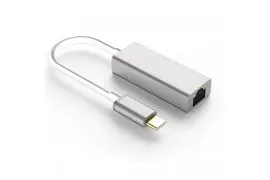 Adapter USB-C na gniazdo RJ45 SPU-A04 srebrny