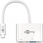 Adapter USB-C na VGA + USB-C z PowerDelivery Goobay