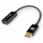 Adapter wtyk DisplayPort - gniazdo HDMI 4K Kabel w Oplocie SPD-H03