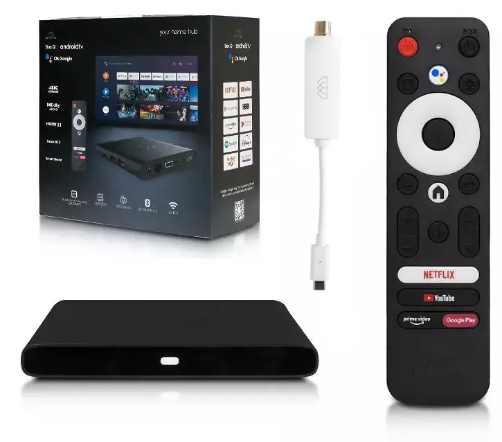 Android SMART TV + DVB-T2/C HEVC Homatics Box Q 4K Android 10 WiFi z certyfikatem Google'a