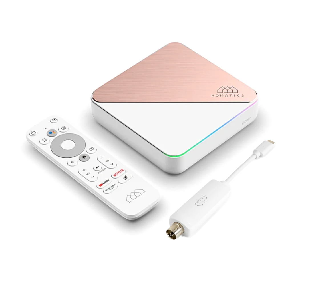 Android SMART TV Homatics Box R 4K Plus Android 11 + dongle tuner DVB-T2