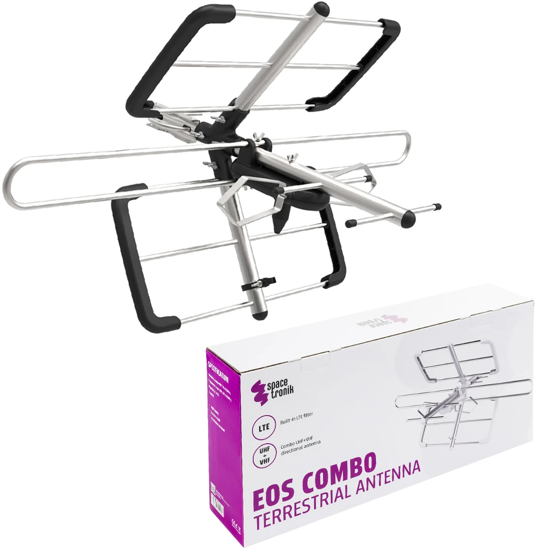Antena DVB-T2 Spacetronik EOS Combo Black