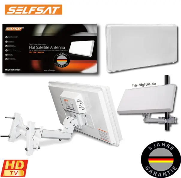 Antena płaska Selfsat Quad - H30D4