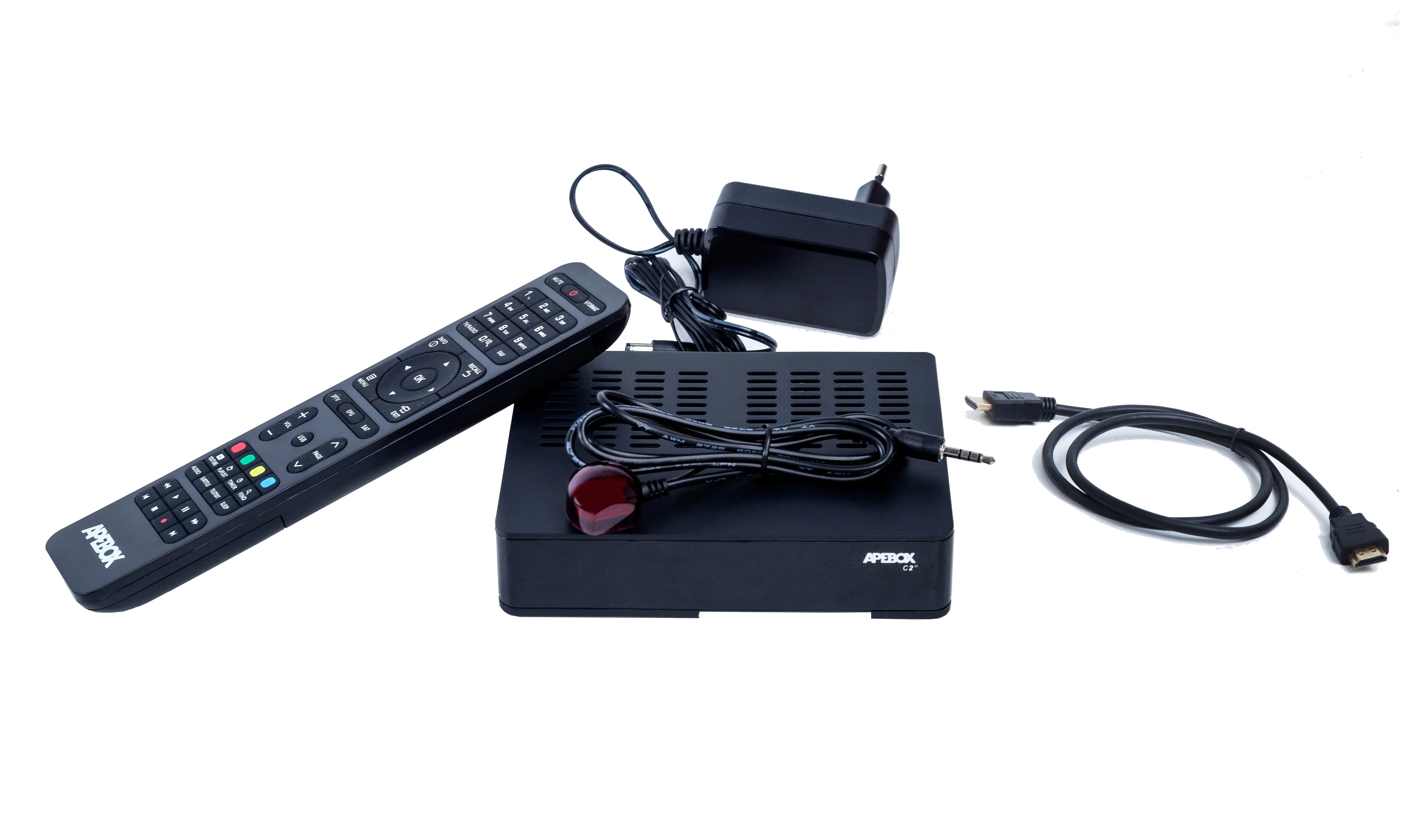 APEBOX C2 4K UHD COMBO DVB-S2X MS DVB-T2/C H.265 IPTV - - telewizja naziemna nowej generacji