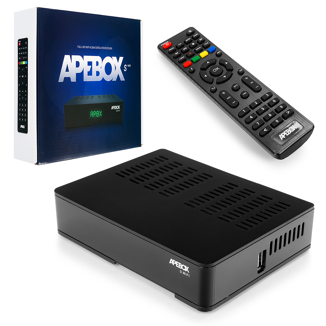 APEBOX S WiFi DVB-S2 H.265 IPTV