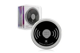 Bezprzewodowa ładowarka indukcyjna Spacetronik SPM-04 QI do montażu w blat stołu z szybkim ładowaniem 15W i portami USB-A i USB-C