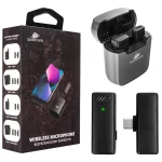 Bezprzewodowy mikrofon krawatowy z etui USB-C Spacetronik SPU-WM11C