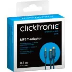 CLICKTRONIC Adapter wtyk Jack 3,5mm - 2x gniazdo RCA 10cm