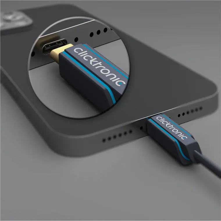 CLICKTRONIC Kabel adapter USB-C do HDMI 2.0 4K 60Hz 1m