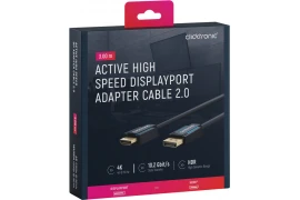 CLICKTRONIC Kabel DisplayPort DP - HDMI 2.0 4K 60Hz 3m