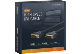 CLICKTRONIC Kabel DVI-D - DVI-D (24+1) 15m