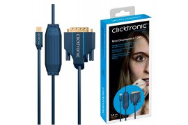 CLICKTRONIC Kabel Mini DP (DisplayPort) - DVI 1m