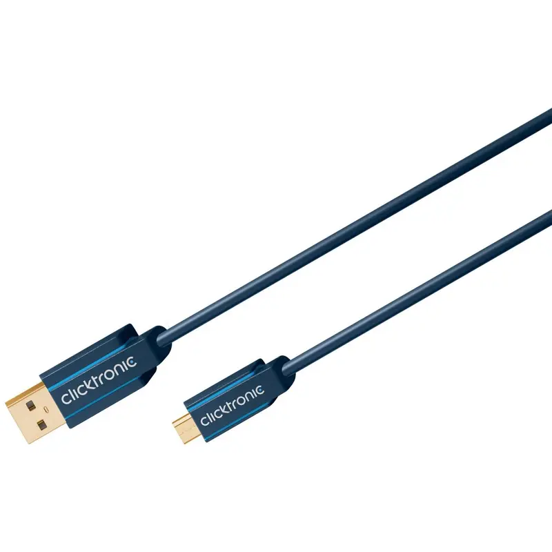 CLICKTRONIC Kabel USB 2.0 A - MICRO-B 0,5m