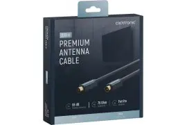 CLICKTRONIC Przyłącze kabel antenowy TV IEC gn.TV/wt.TV ekranowane 5m
