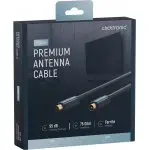 CLICKTRONIC Przyłącze kabel antenowy TV IEC gn.TV/wt.TV ekranowane 3m