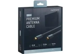 CLICKTRONIC Przyłącze kabel antenowy TV IEC gn.TV/wt.TV ekranowane 7,5m